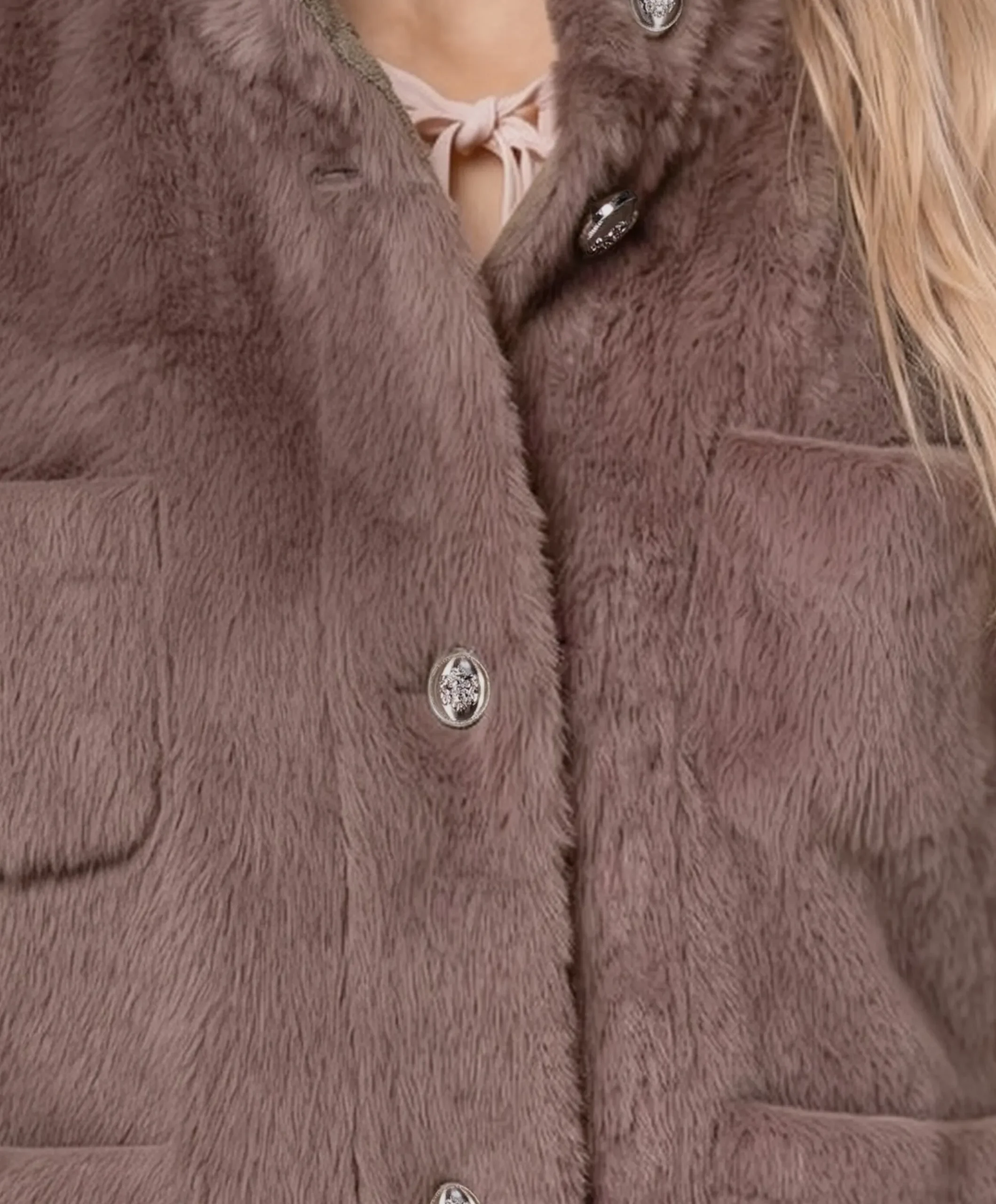 Dames cape beige