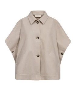 Dames cape beige