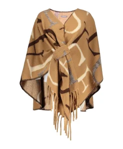 Dames cape beige