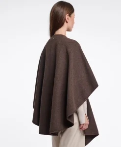 Dames cape bruin