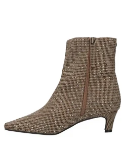 dames enkellaarzen beige