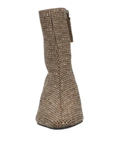 dames enkellaarzen beige