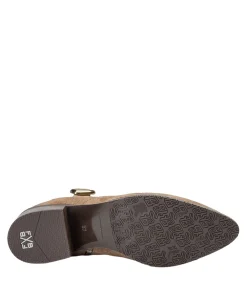 dames enkellaarzen beige