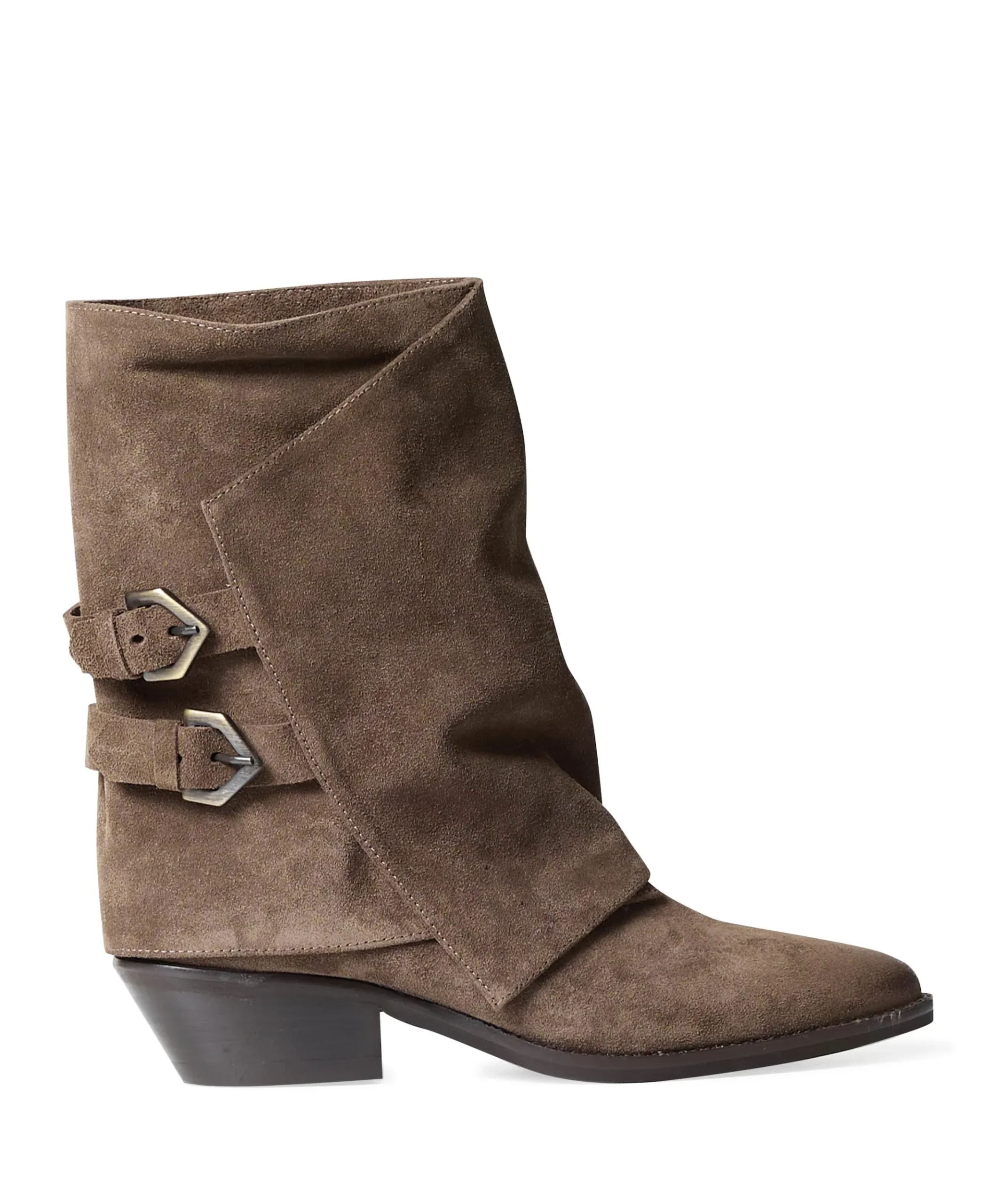 dames enkellaarzen beige