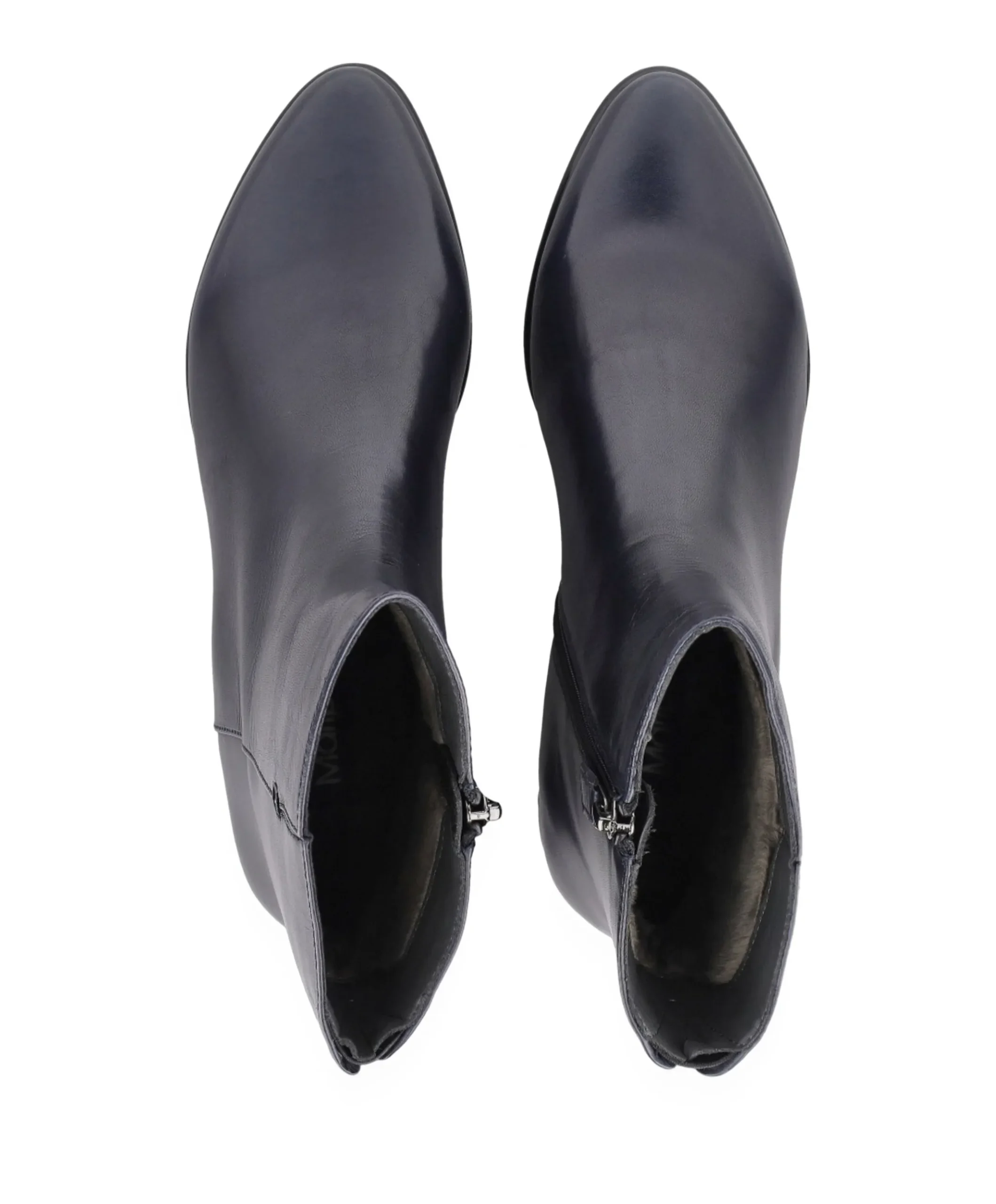 dames enkellaarzen blauw