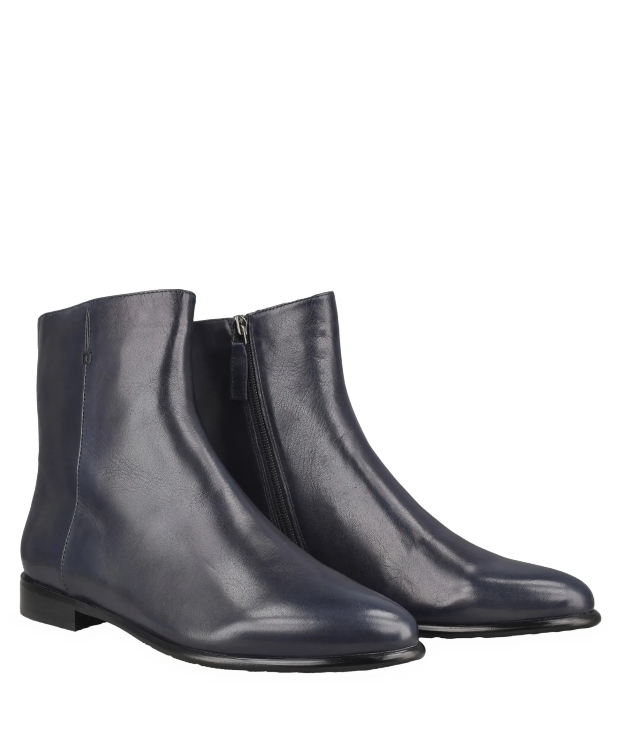 dames enkellaarzen blauw