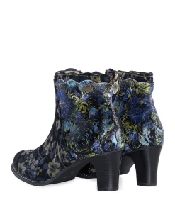 dames enkellaarzen blauw