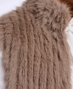 Dames gilet beige