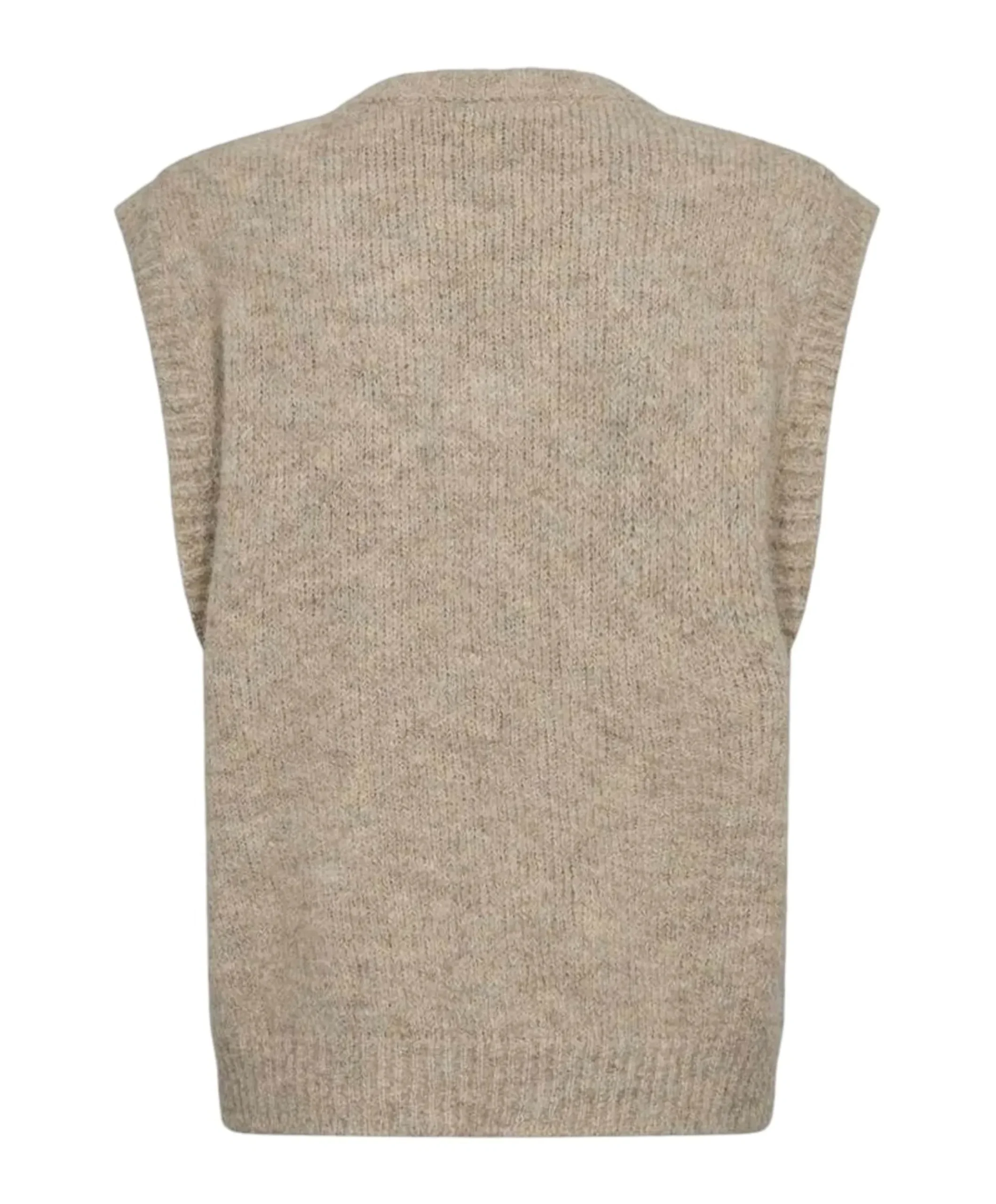 Dames gilet beige