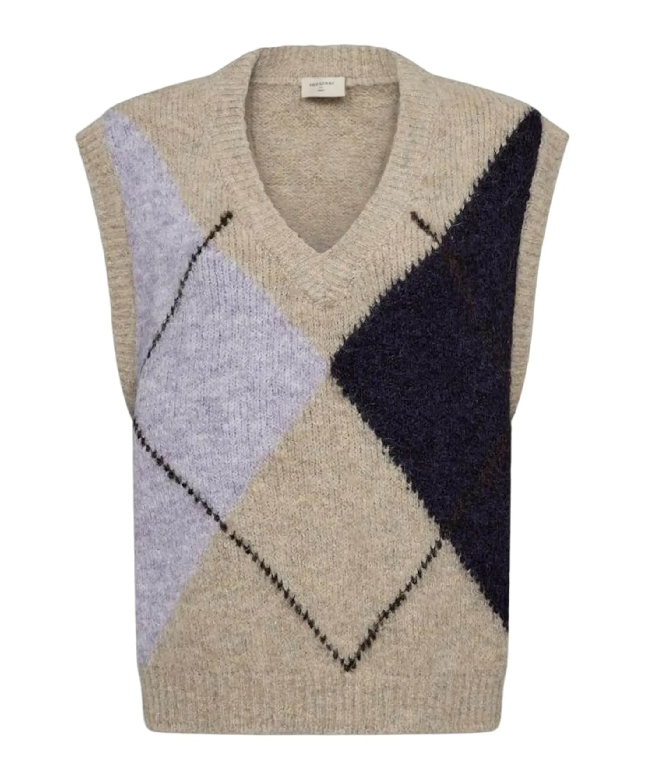 Dames gilet beige