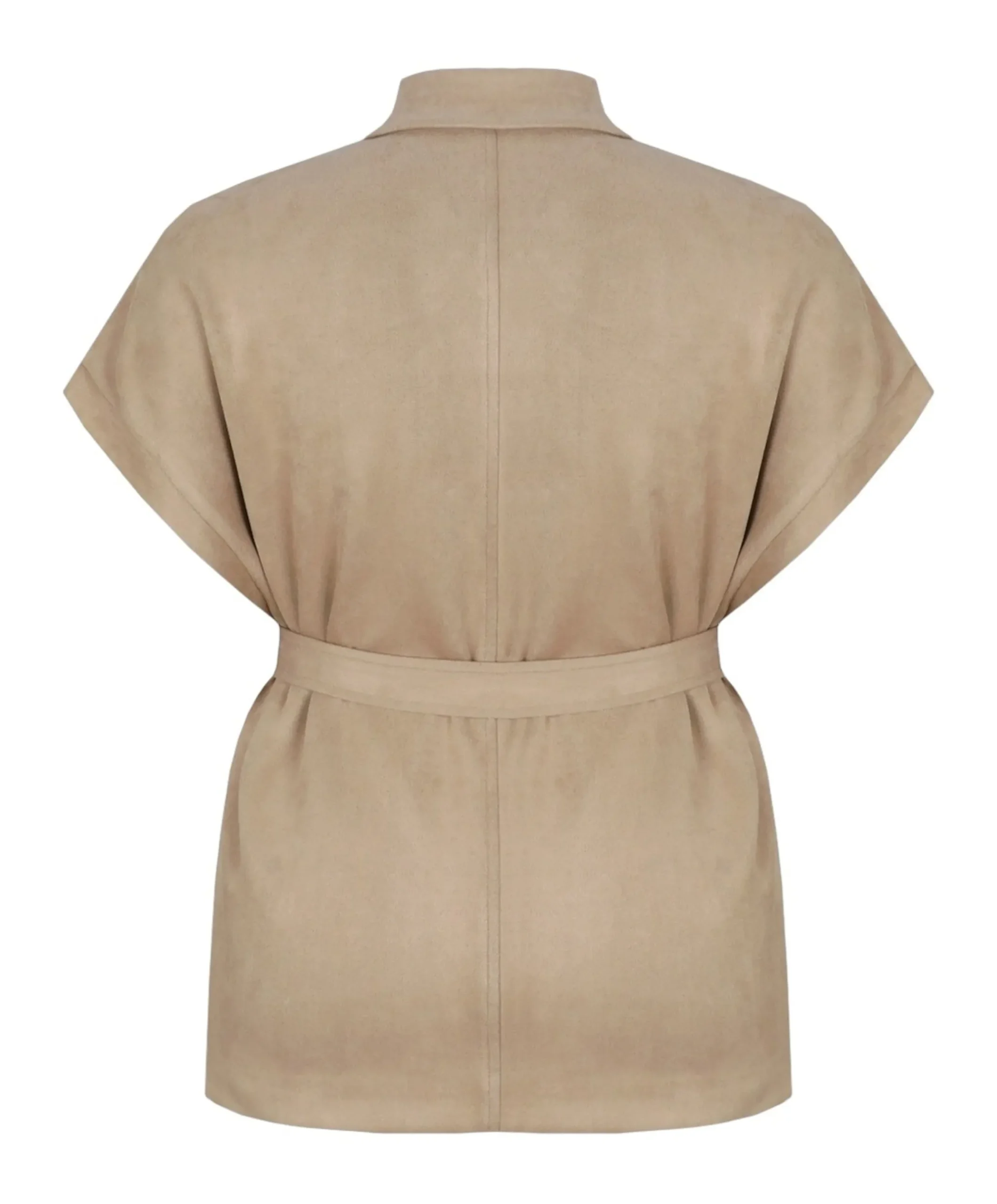 Dames gilet beige