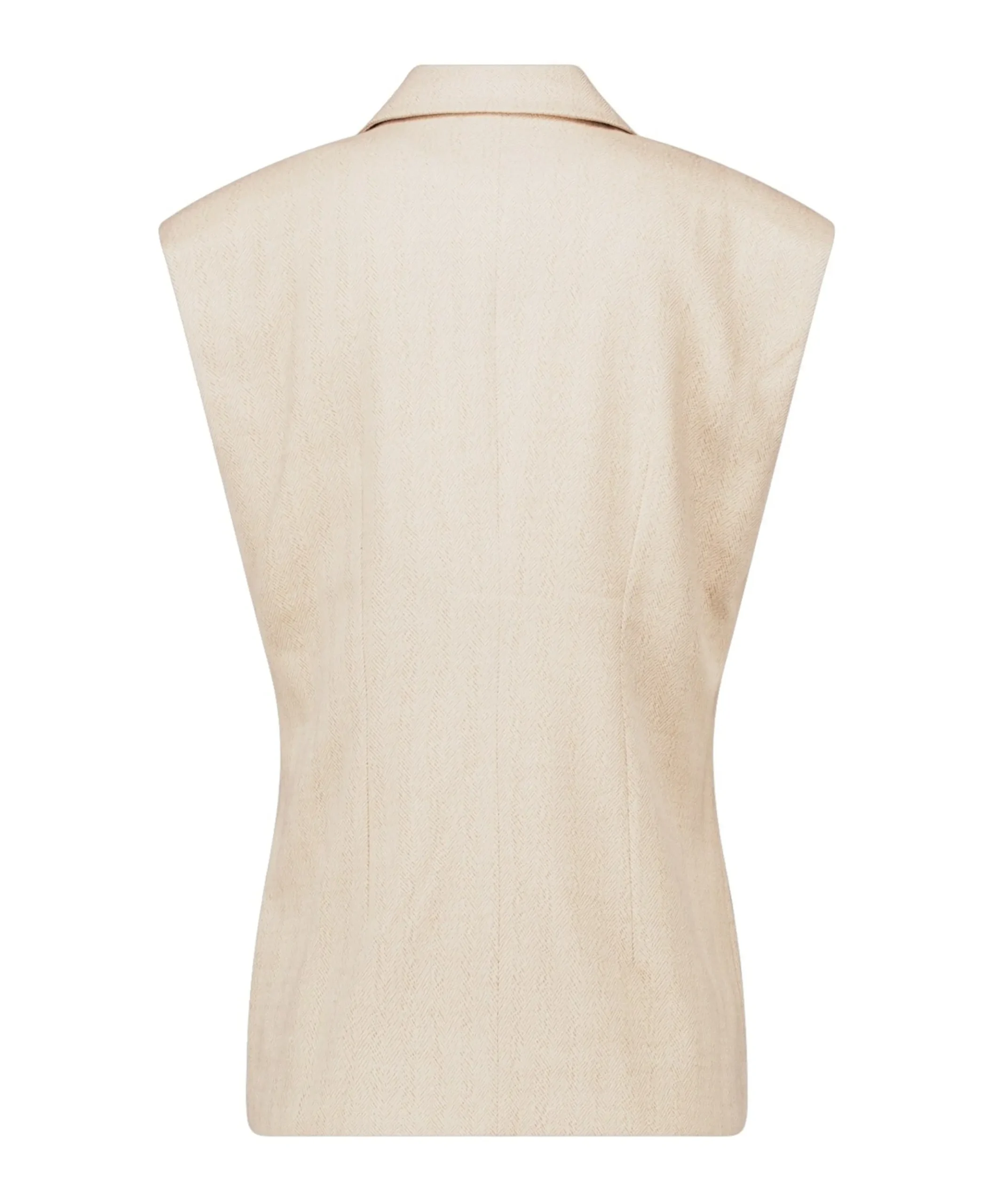 Dames gilet beige
