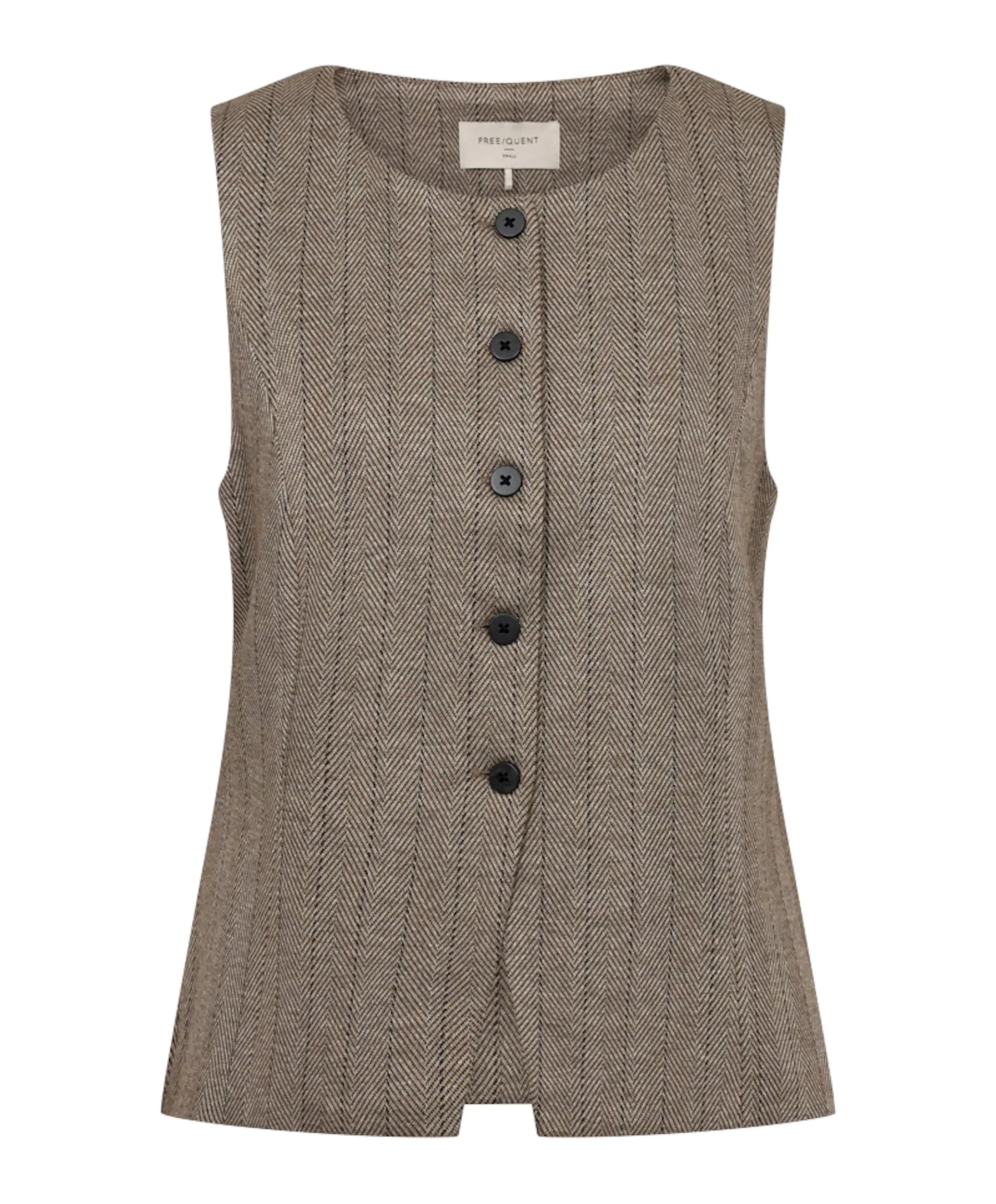 Dames gilet beige