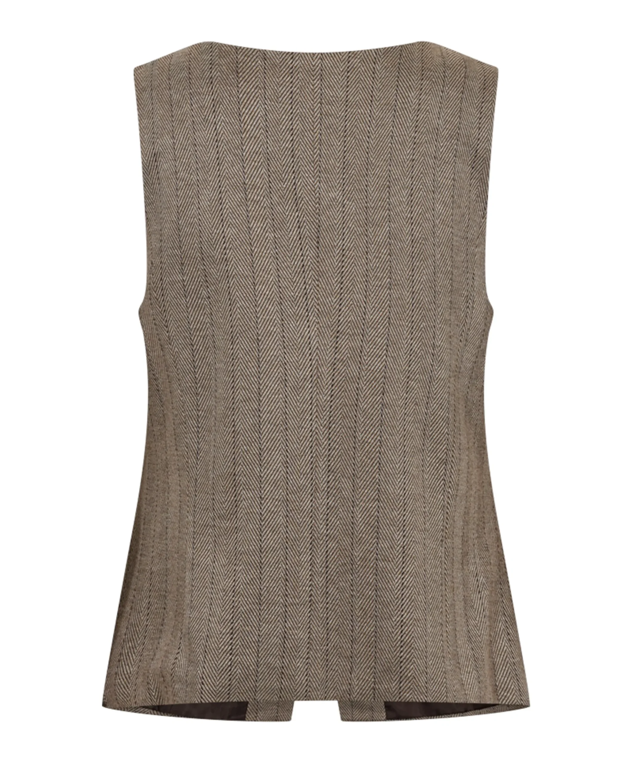 Dames gilet beige