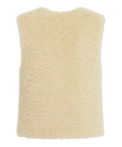 Dames gilet beige
