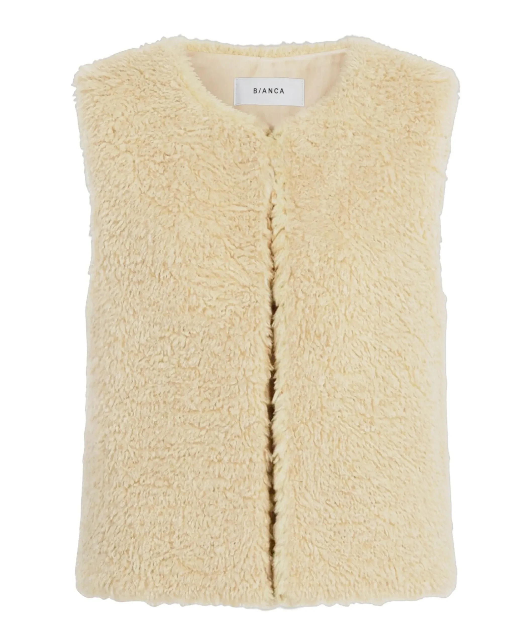 Dames gilet beige