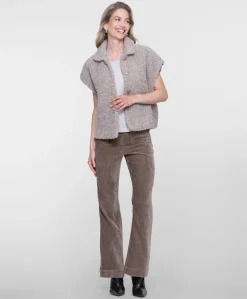 Dames gilet beige