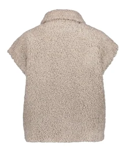Dames gilet beige