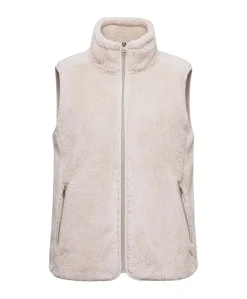 Dames gilet beige