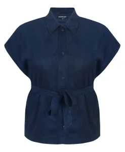 Dames gilet blauw