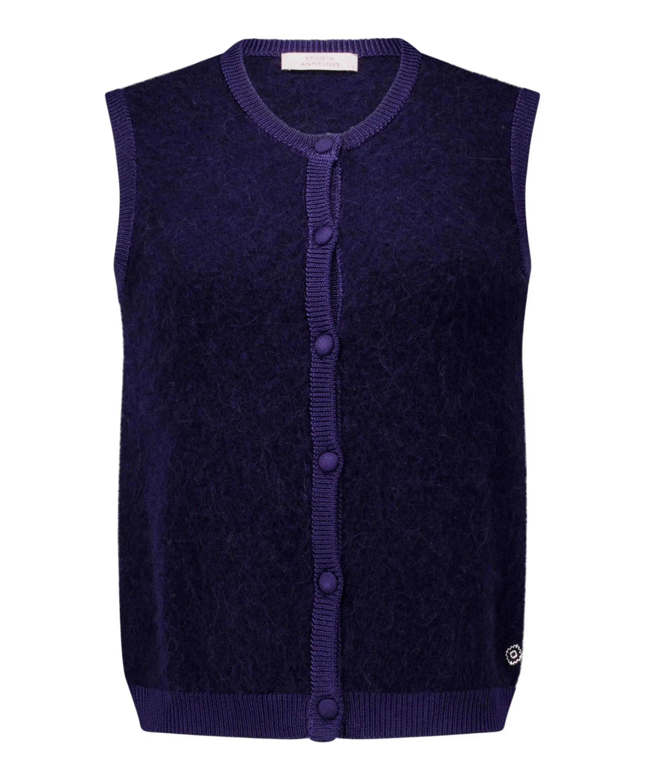 Dames gilet blauw
