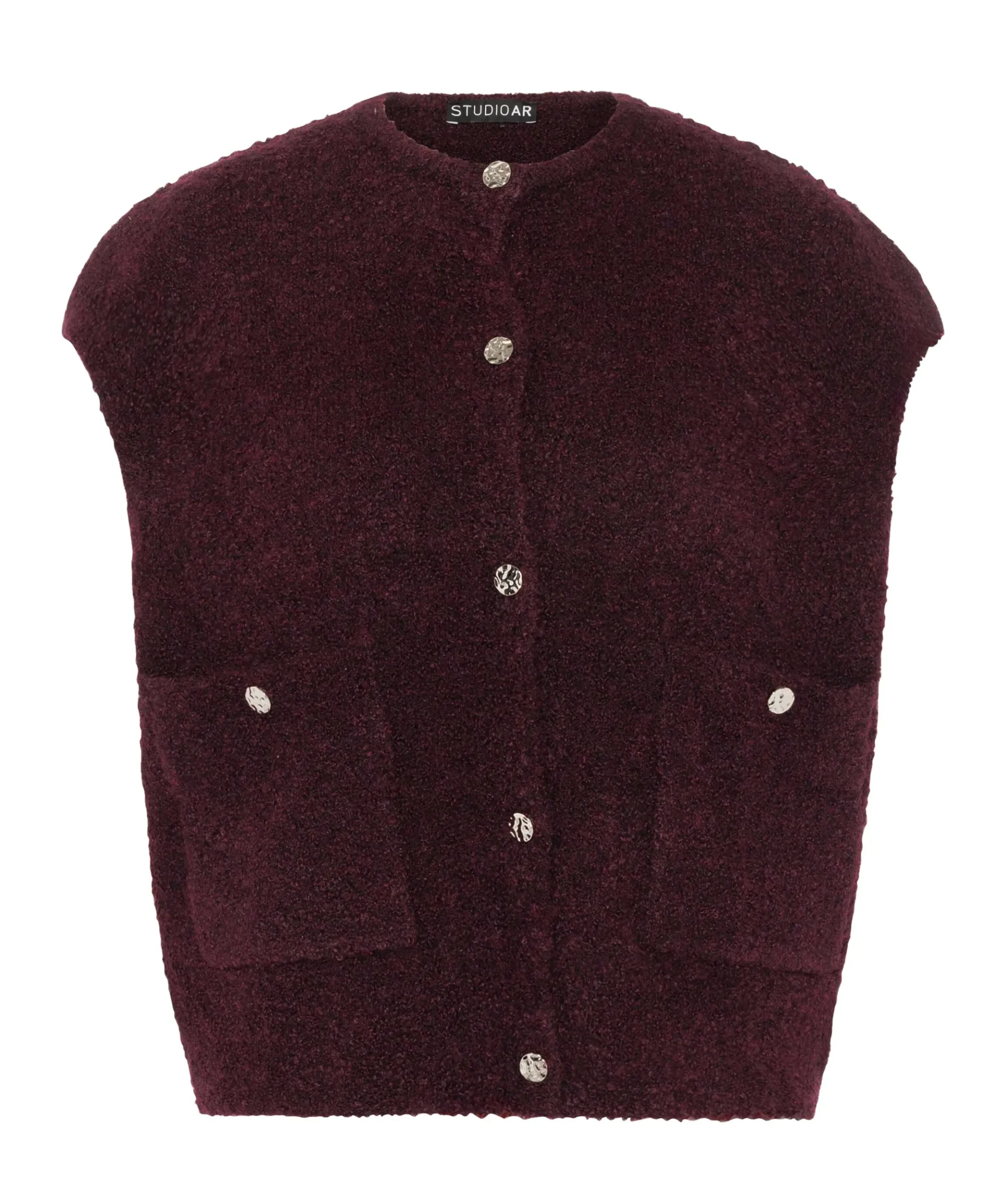 Dames gilet bordeaux