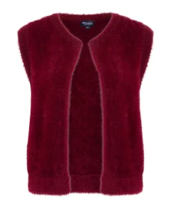 Dames gilet bordeaux