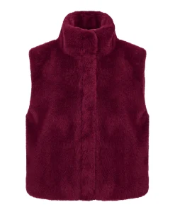 Dames gilet bordeaux