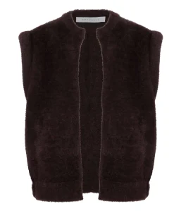 Dames gilet bordeaux