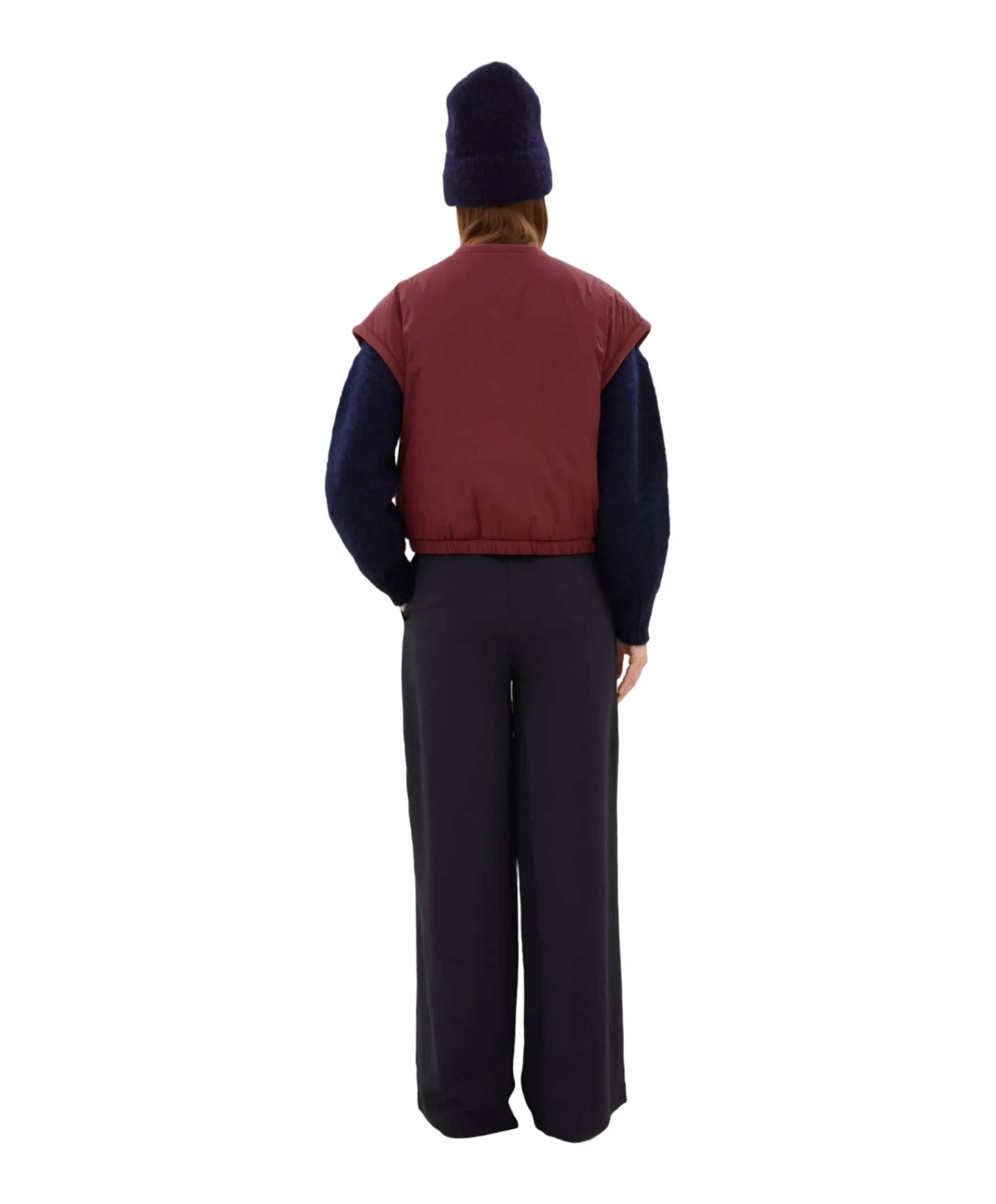 Dames gilet bordeaux