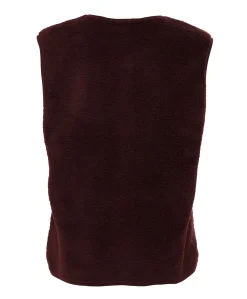 Dames gilet bordeaux