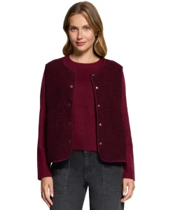 Dames gilet bordeaux