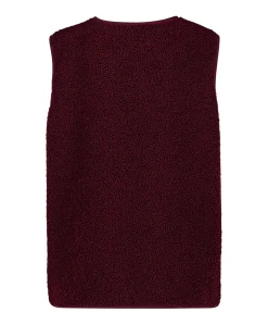 Dames gilet bordeaux