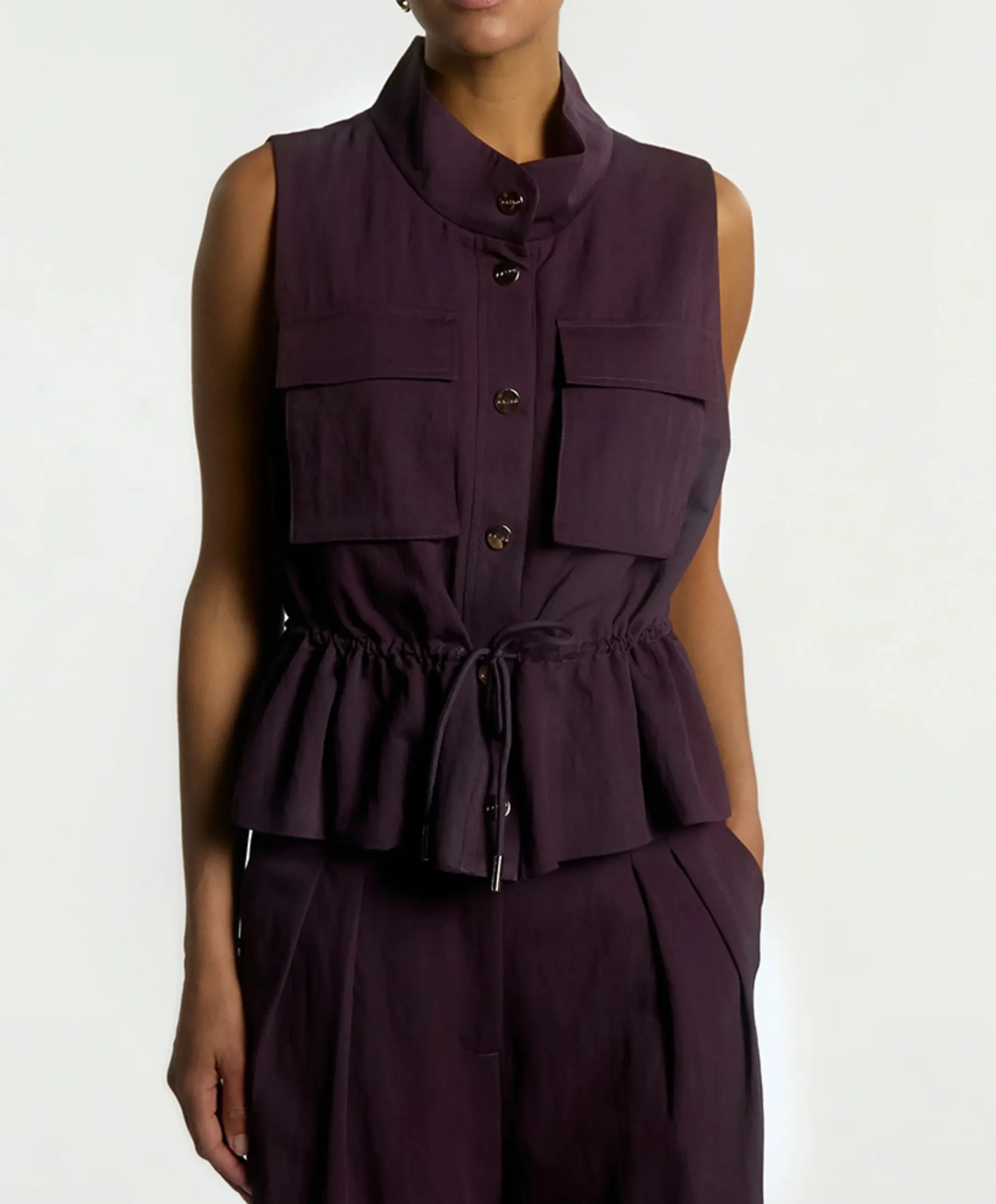 Dames gilet bordeaux