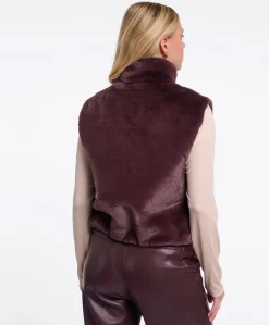 Dames gilet bordeaux