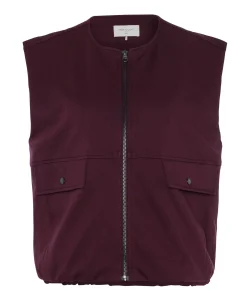 Dames gilet bordeaux
