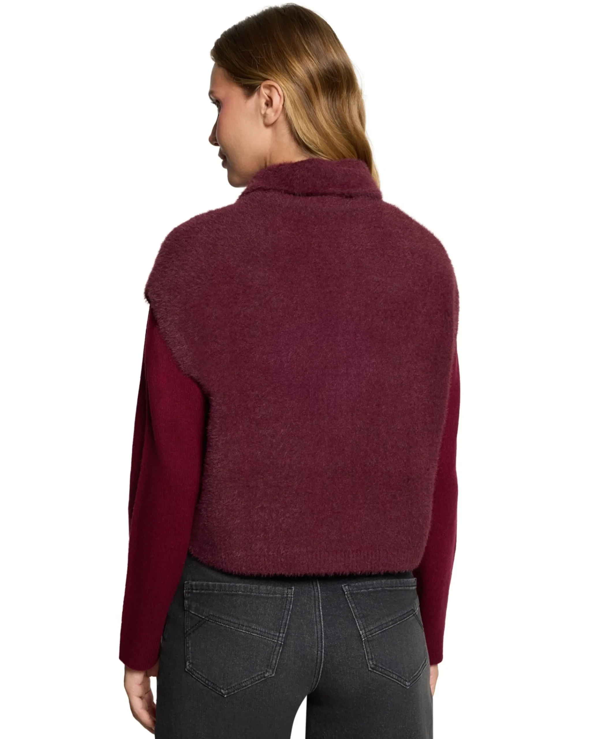 Dames gilet bordeaux