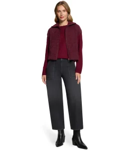 Dames gilet bordeaux