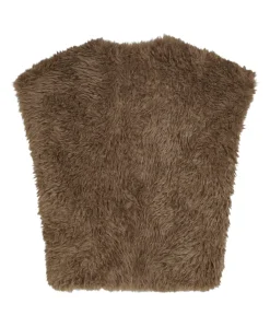 Dames gilet bruin