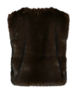 Dames gilet bruin