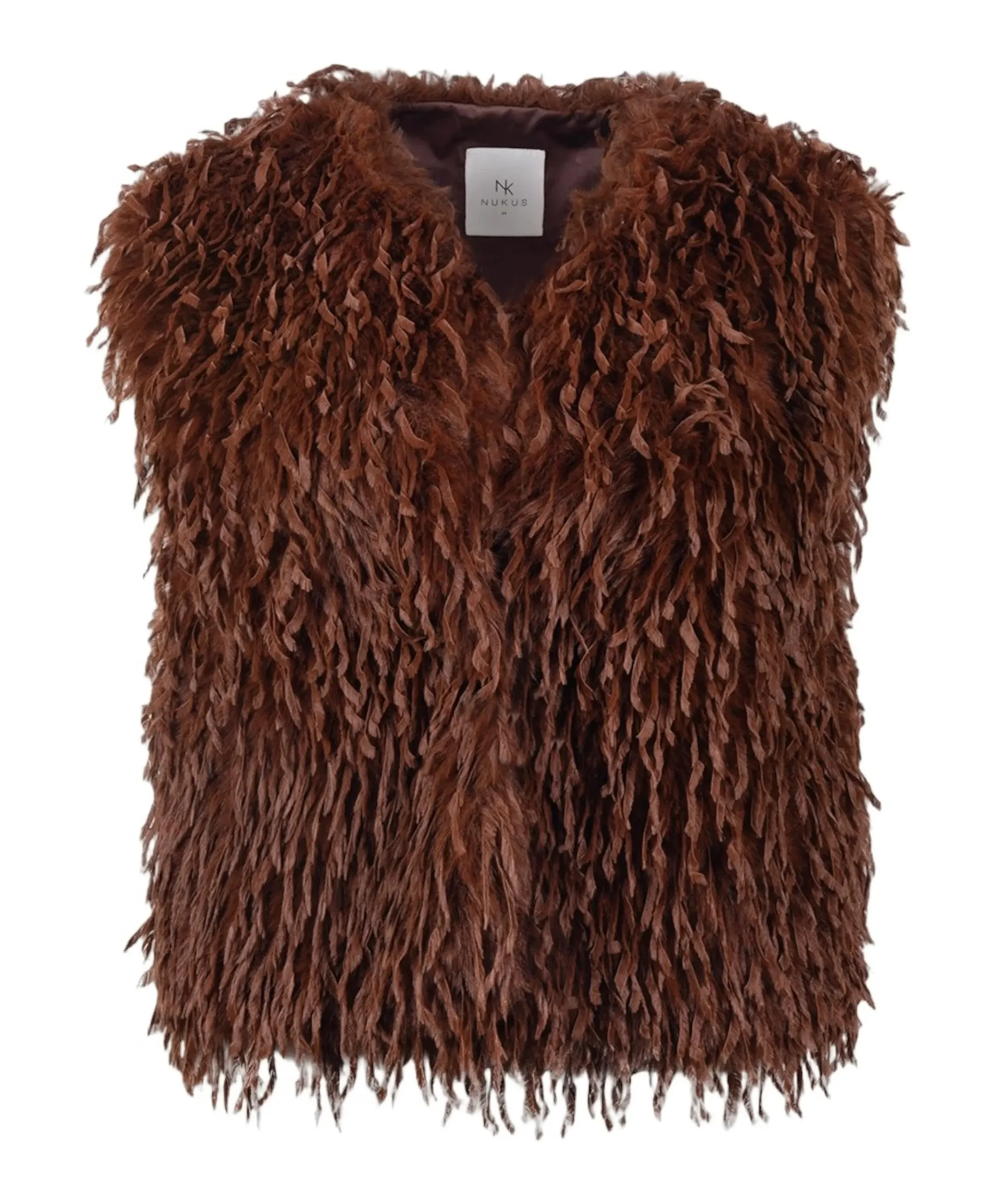 Dames gilet bruin