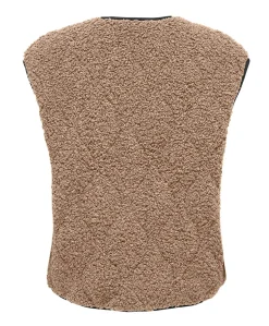 Dames gilet bruin