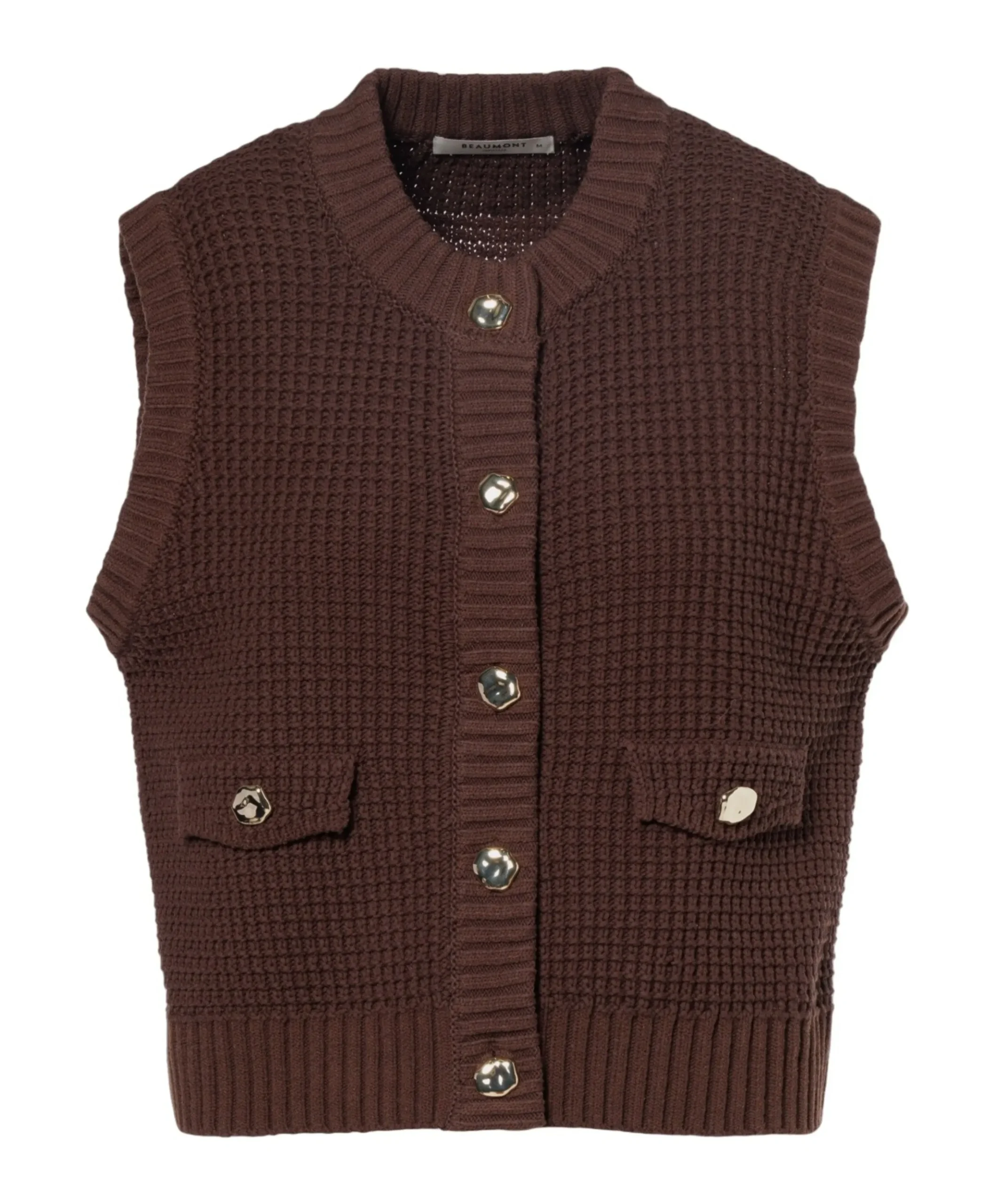 Dames gilet bruin