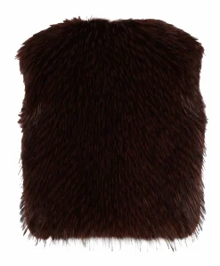 Dames gilet bruin