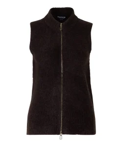 Dames gilet bruin