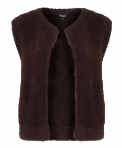 Dames gilet bruin