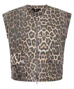 Dames gilet bruin