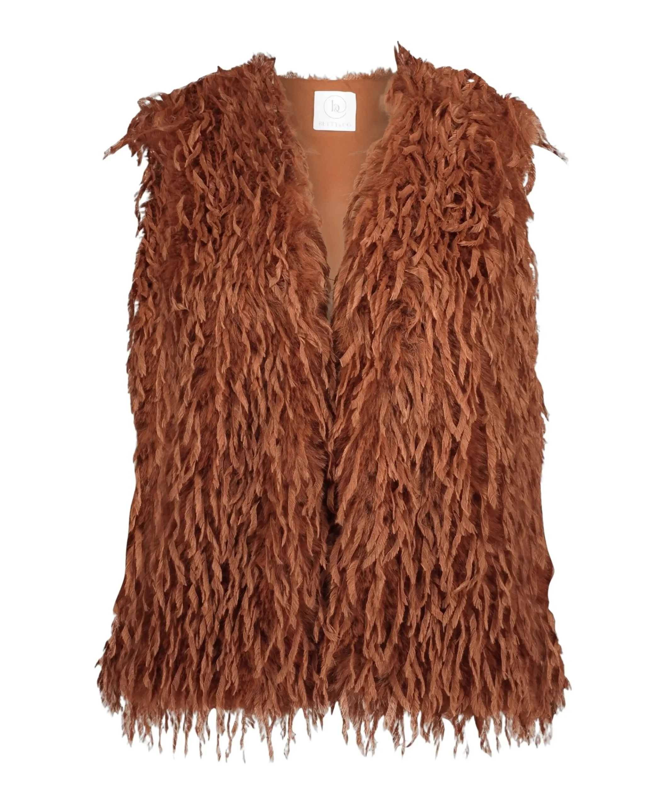 Dames gilet bruin
