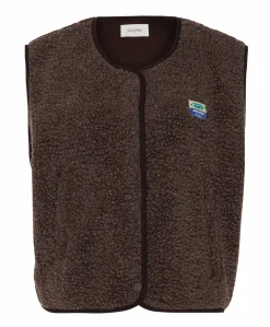 Dames gilet bruin