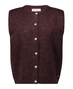 Dames gilet bruin